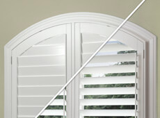 curved shutters